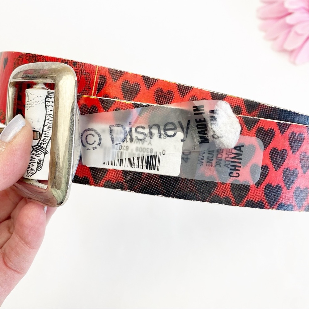 Disney White Queen Alice In Wonderland Reversible Leather Belt - Picture 12 of 13